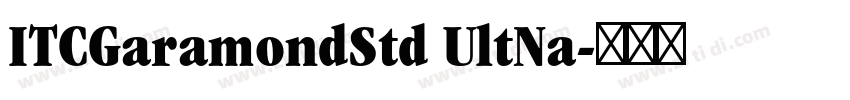 ITCGaramondStd UltNa字体转换